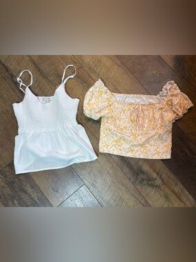 American Eagle + Shein Cottagecore Floral Top Bundle Small Spring Boho